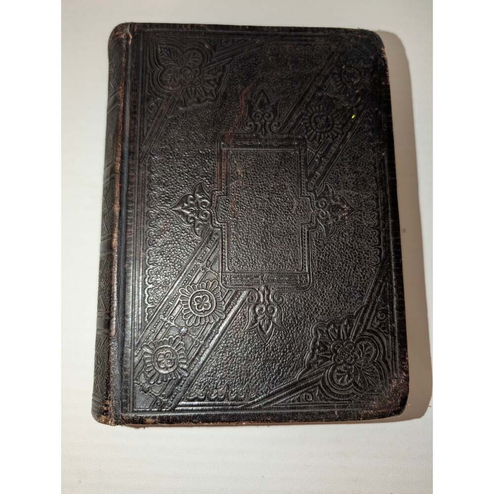 Antique 1880's Bible Swedish American Bible Society Bibeln Biblia Leather